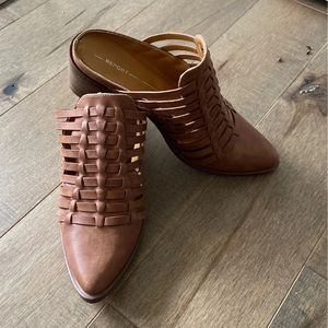 Women's leather mules